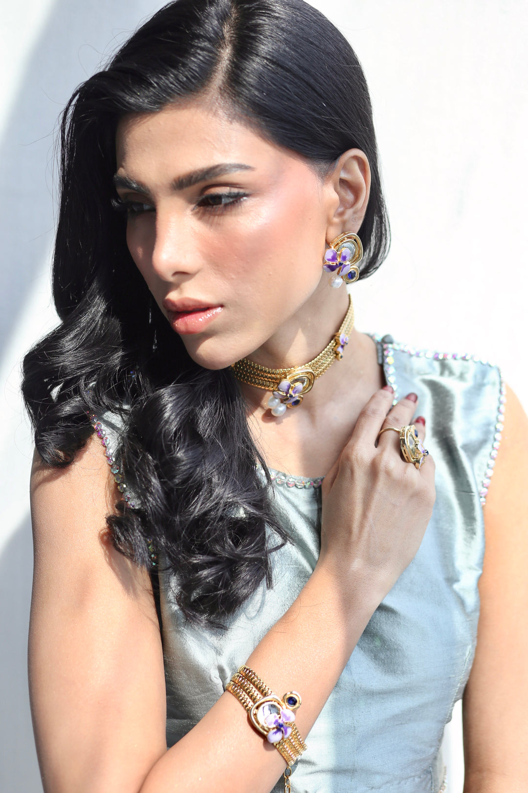 Violet Spark Necklace