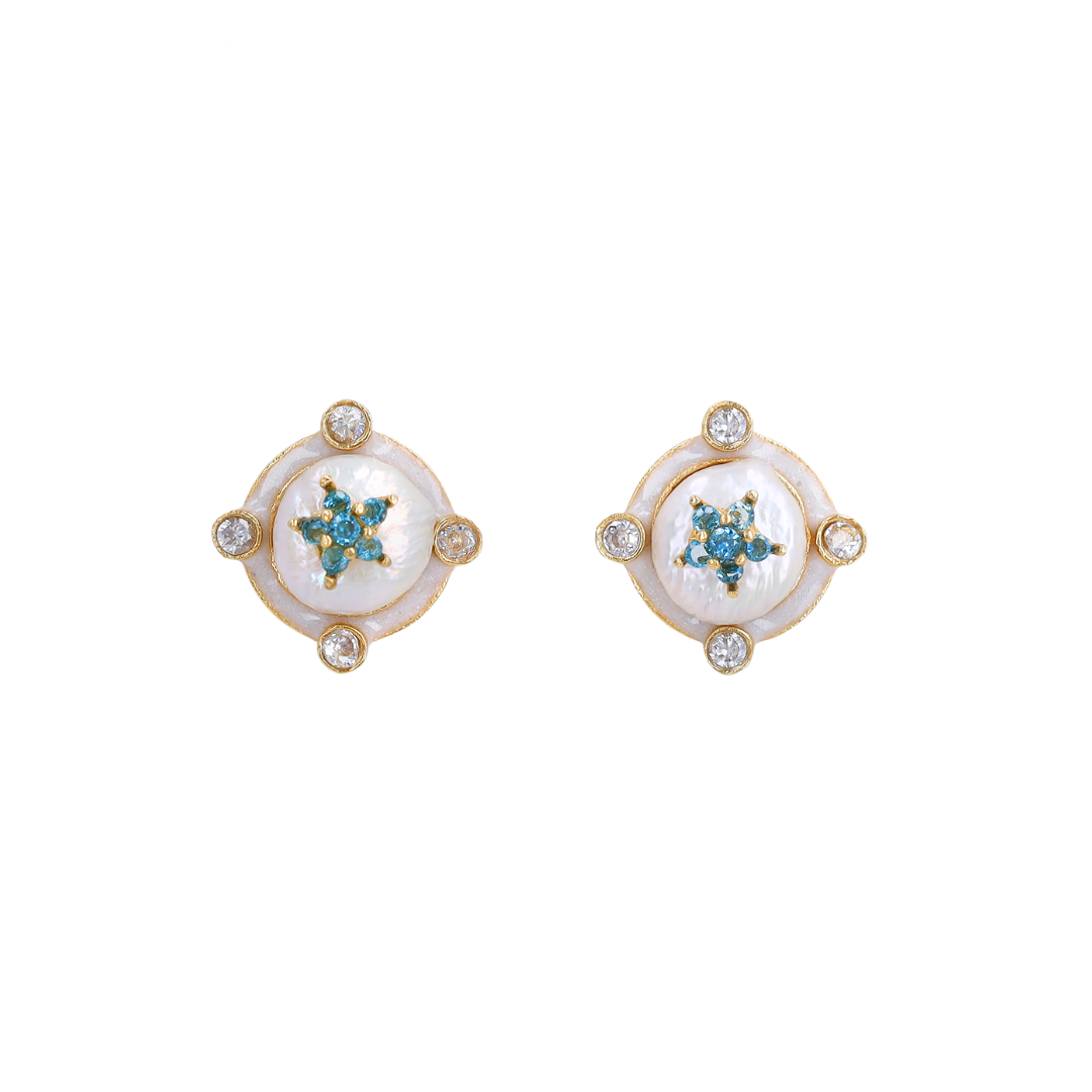 Blue Ice Earrings