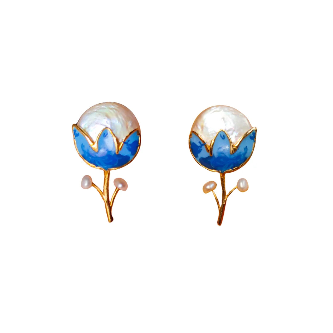 Blue Star Earrings