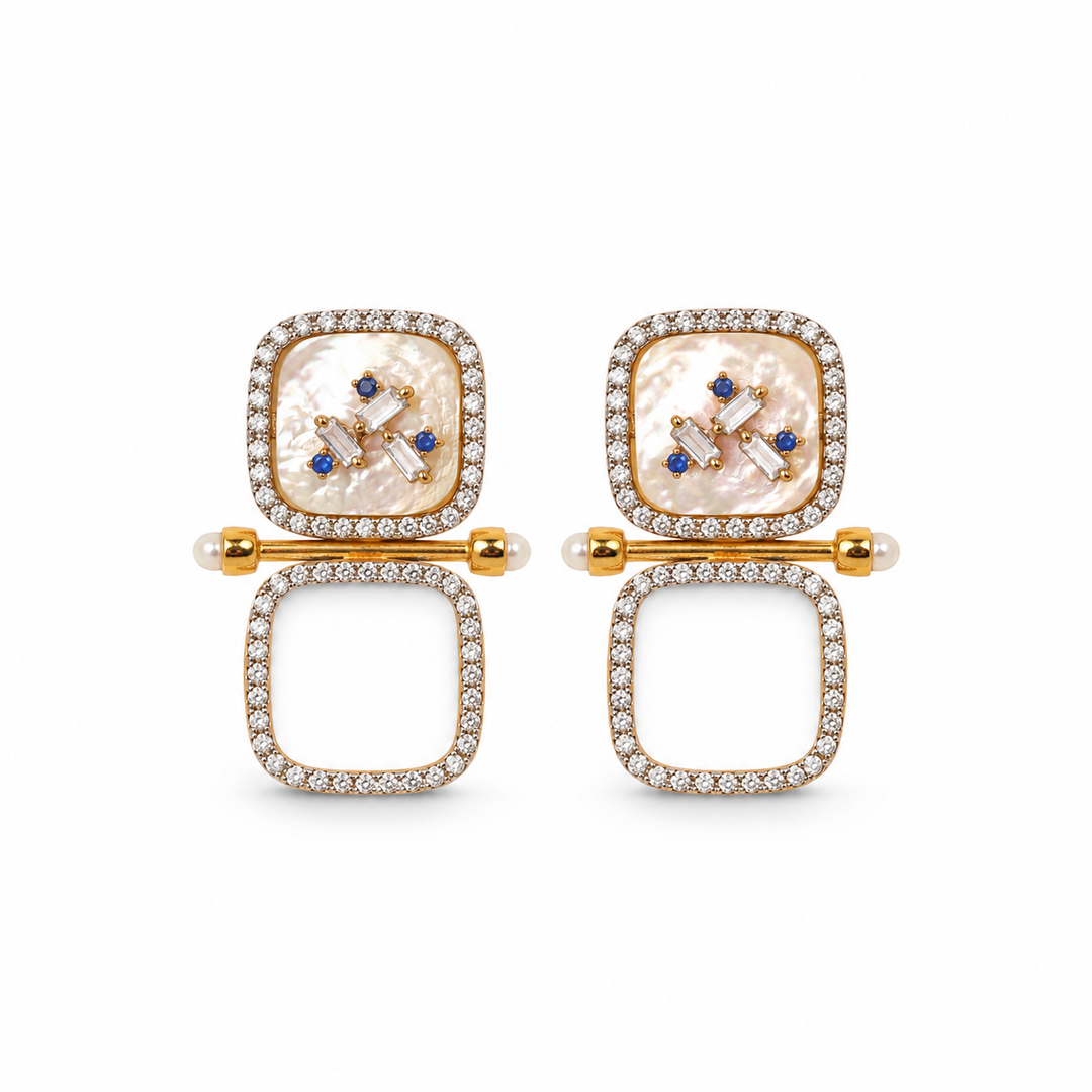 Double Bloom Earrings