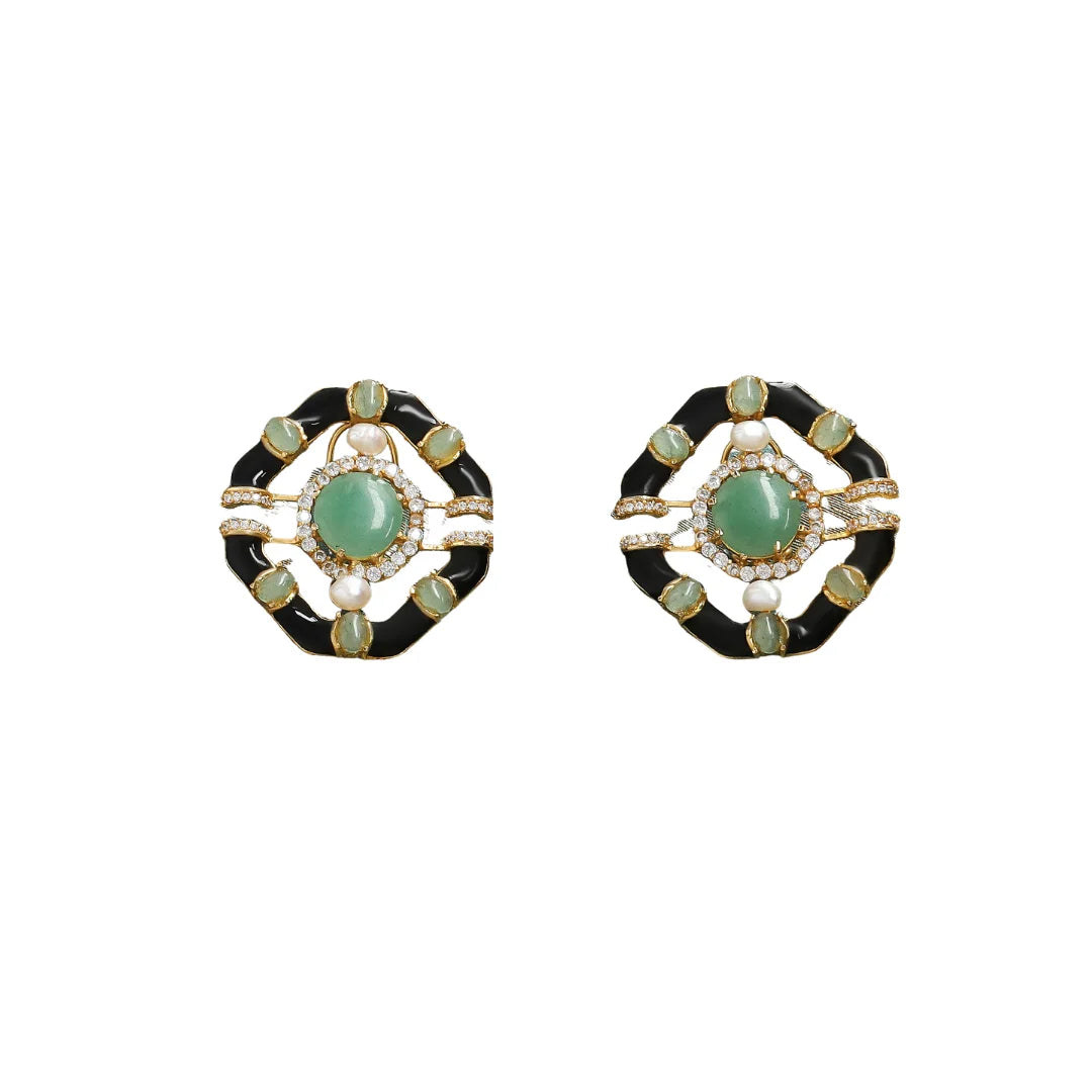 Green Gaze Earrings