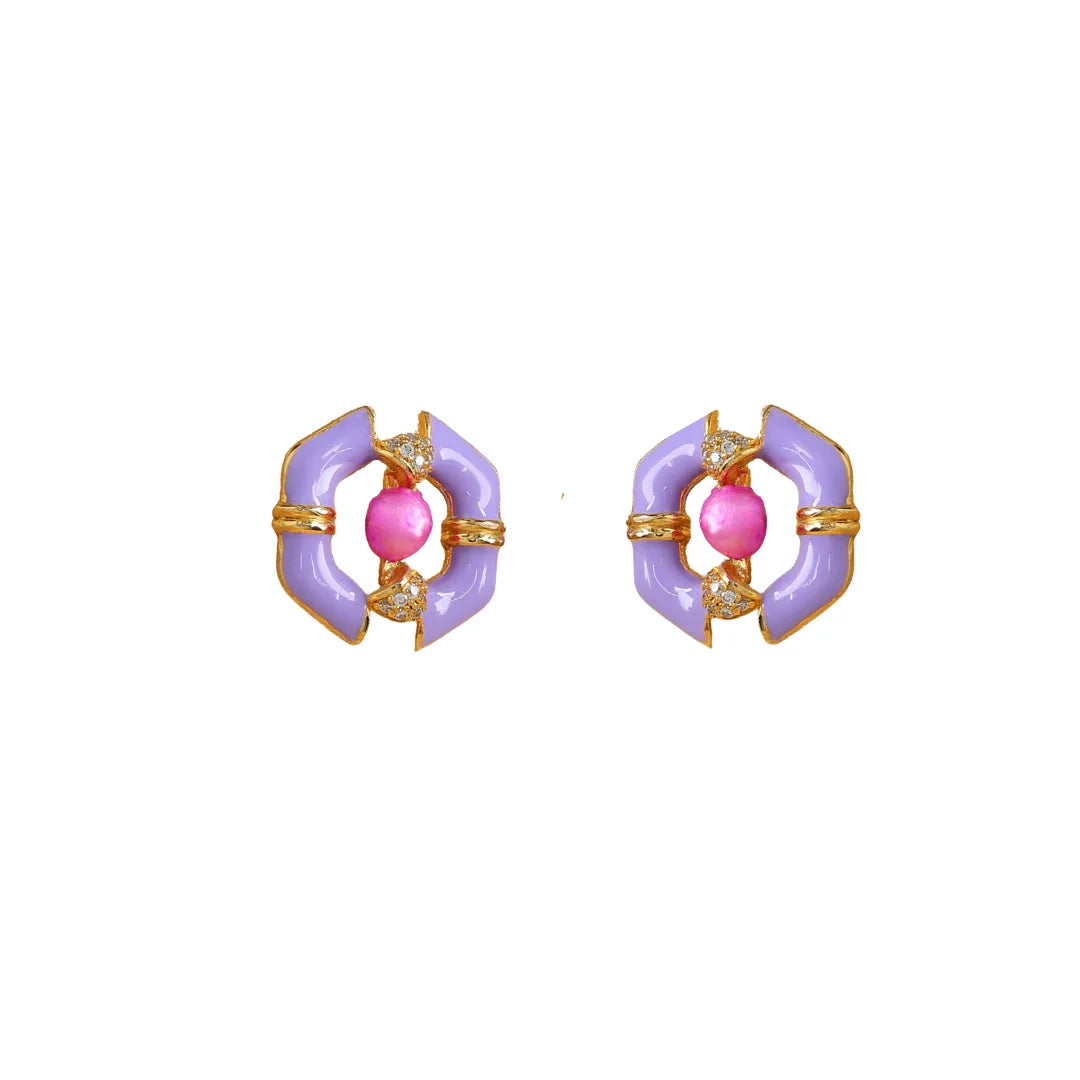 Lilac Taffy Earrings