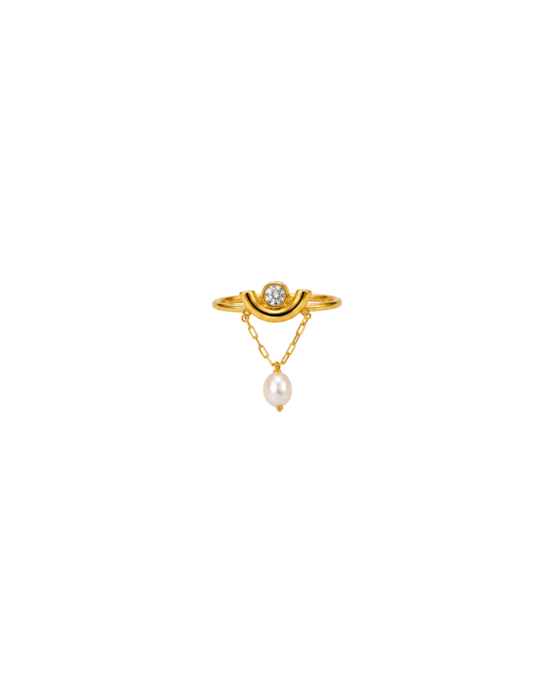 Moon Cradle Ring