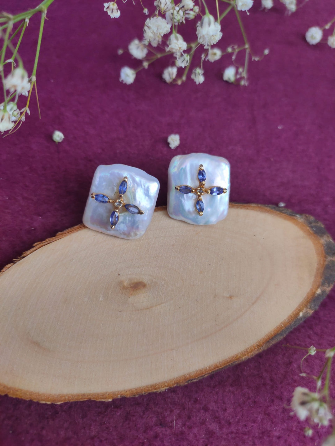 SapphSquare Earrings
