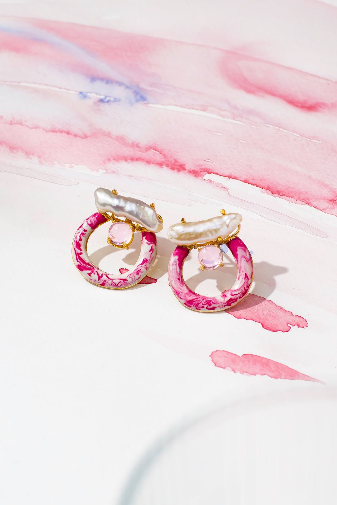 Pink Pinch Earrings