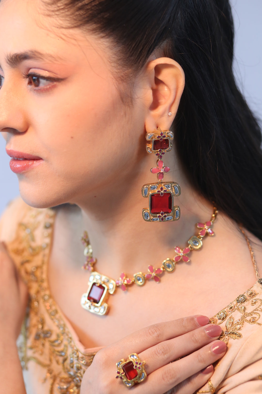 Fuchsia Glow Earrings