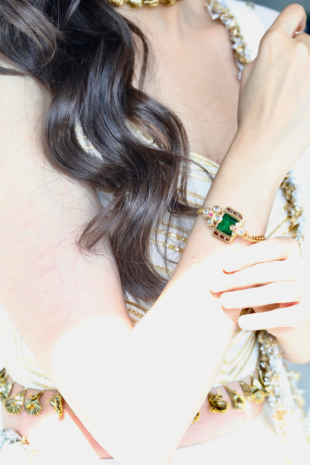 Scarlet Emerald Bracelet