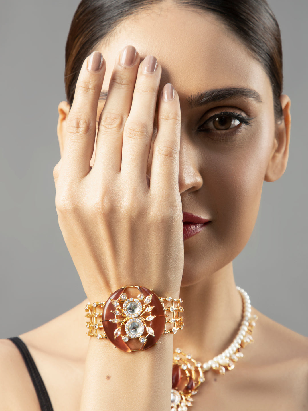 Glittery Stars Cuff Bracelet