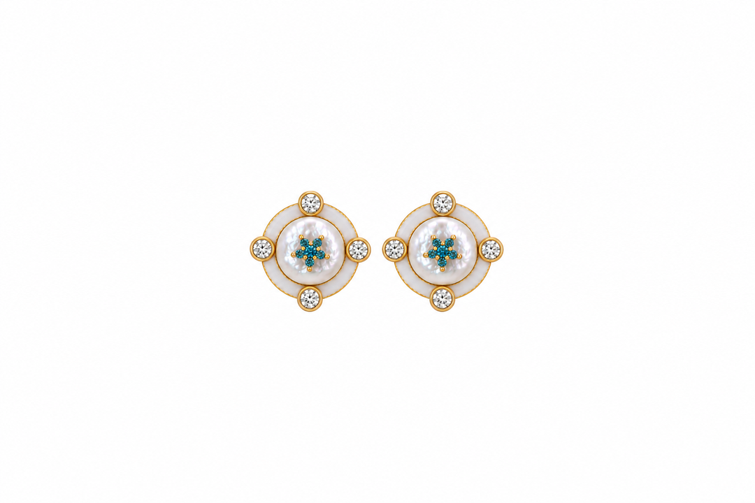Blue Ice Earrings