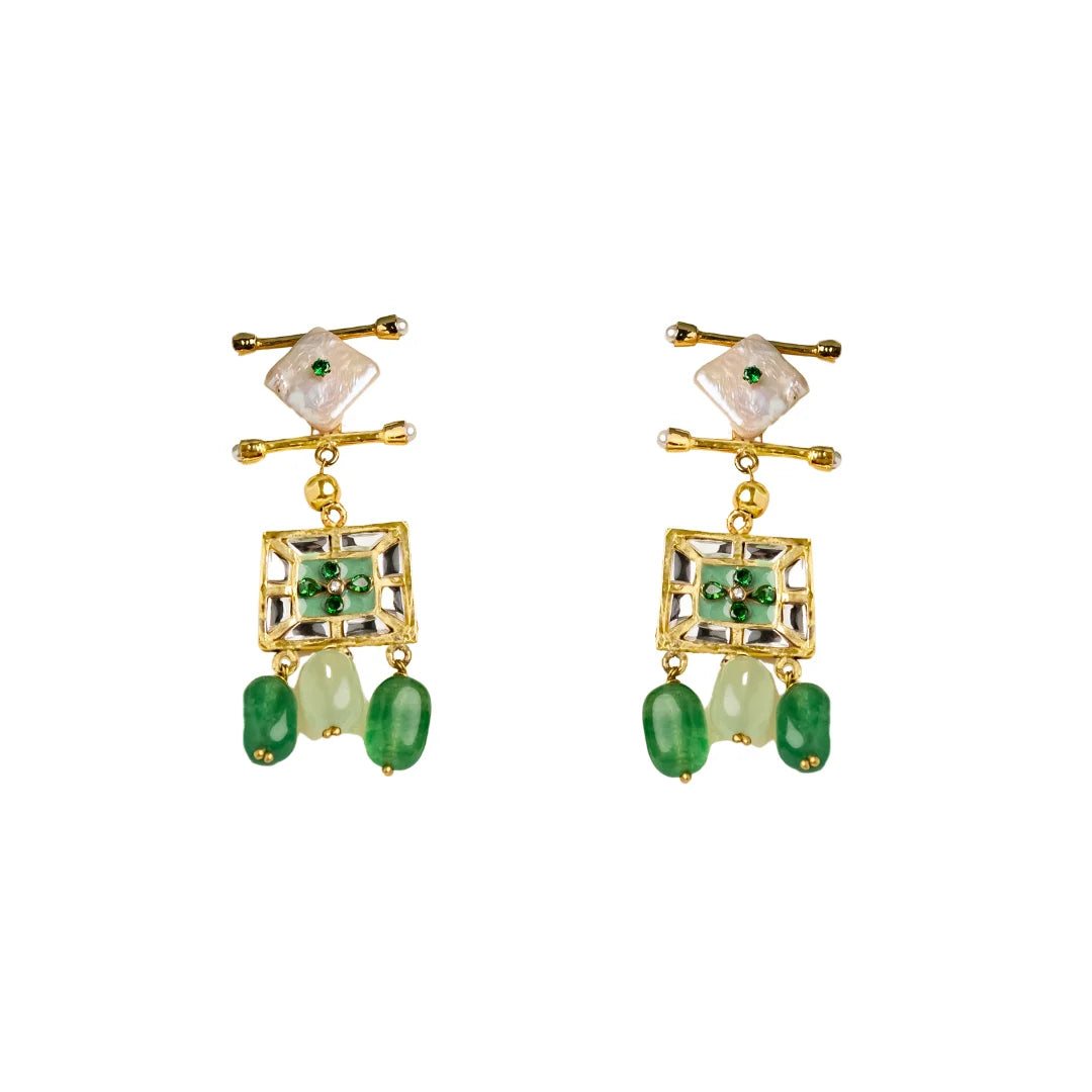 Dangling Greens Danglers Earrings