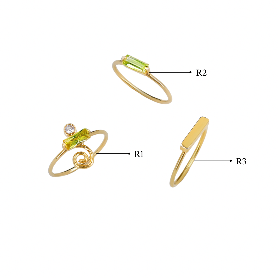 Sunny Lime Rings