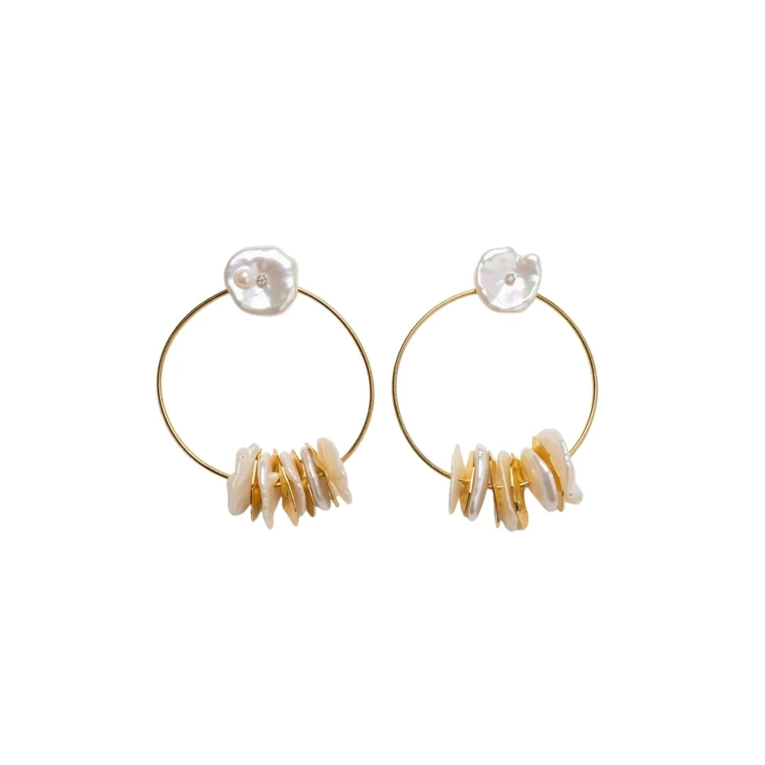 Keshi Loop Earrings