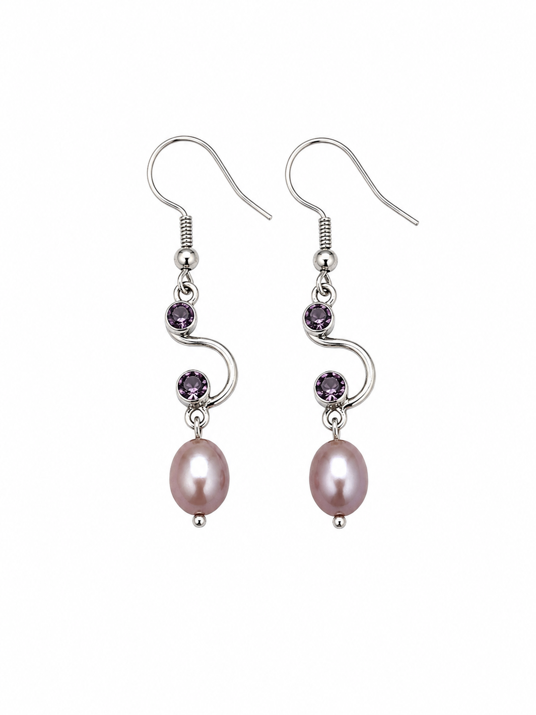 Lilac melody earrings