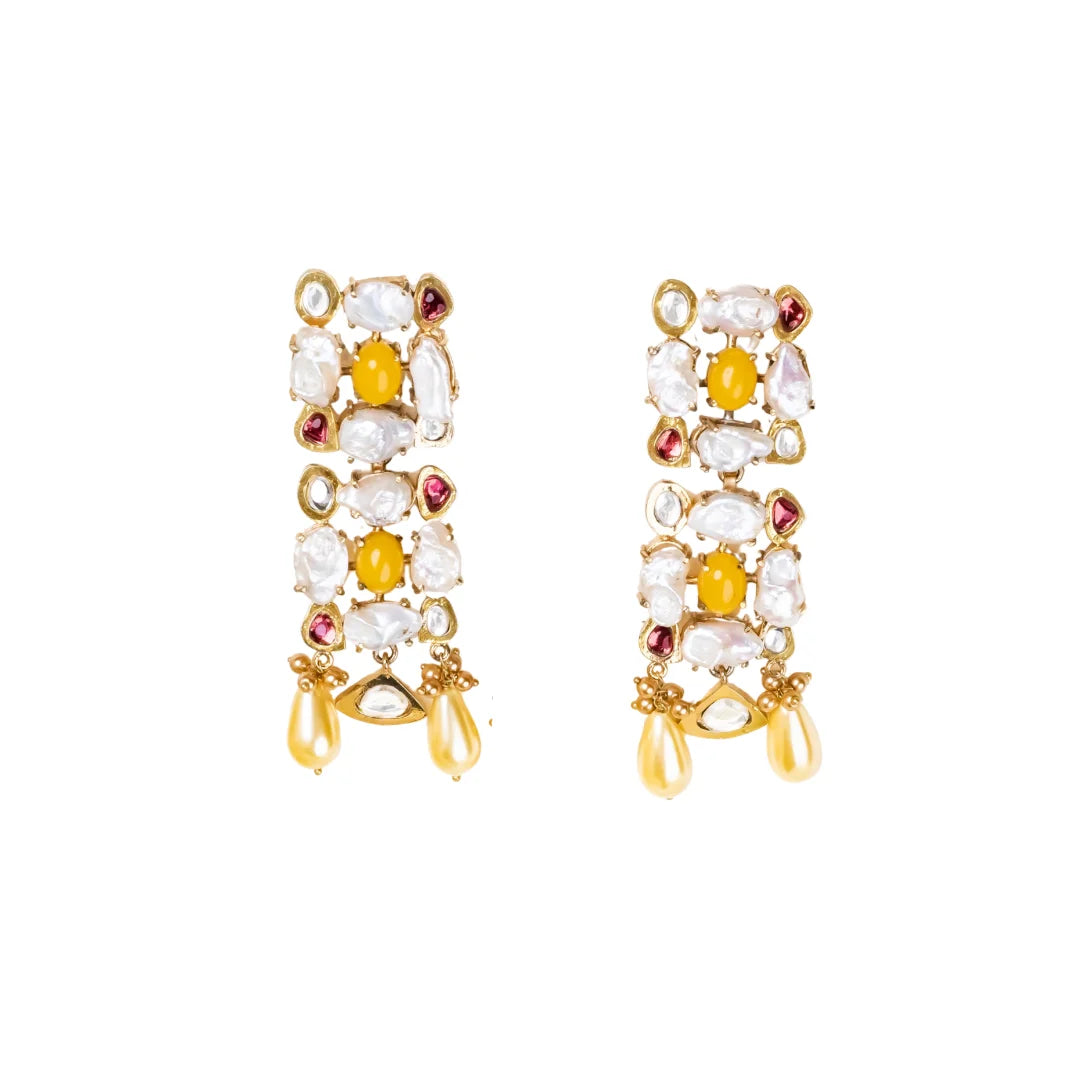 Magical Amber Danglers Earrings