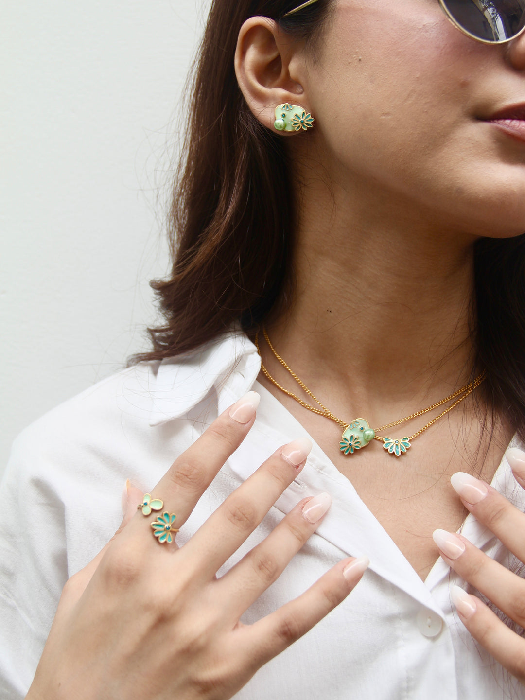 Ocean Leaf Earrings