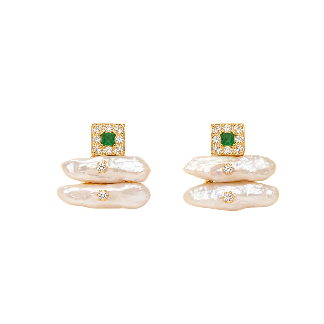 TicTac Square Earrings