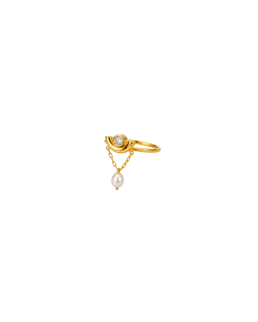Moon Cradle Ring