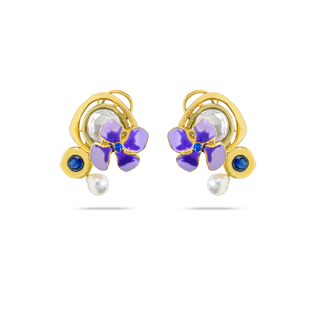 Violet Spark Earrings