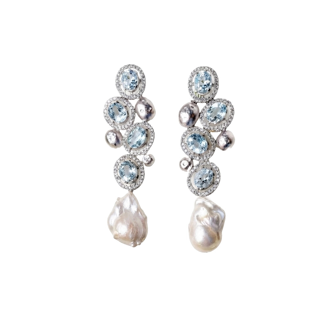 Aqua Earrings