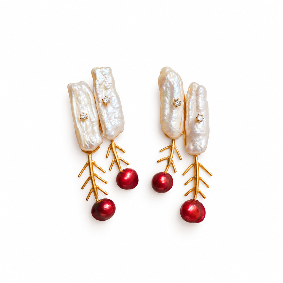 Dangly Cherries Earrings