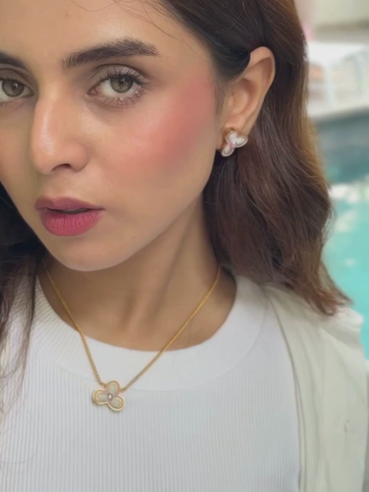 Pink Mirage Earrings