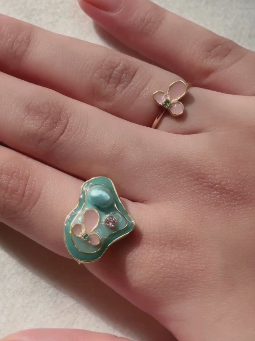 Coral Tide Ring