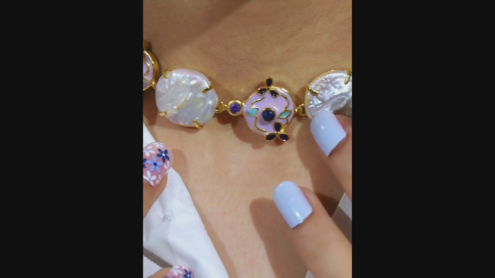 Lilac Clover Necklace