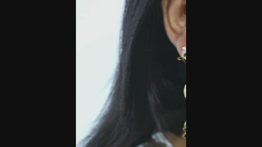 Lilac Clover Earrings