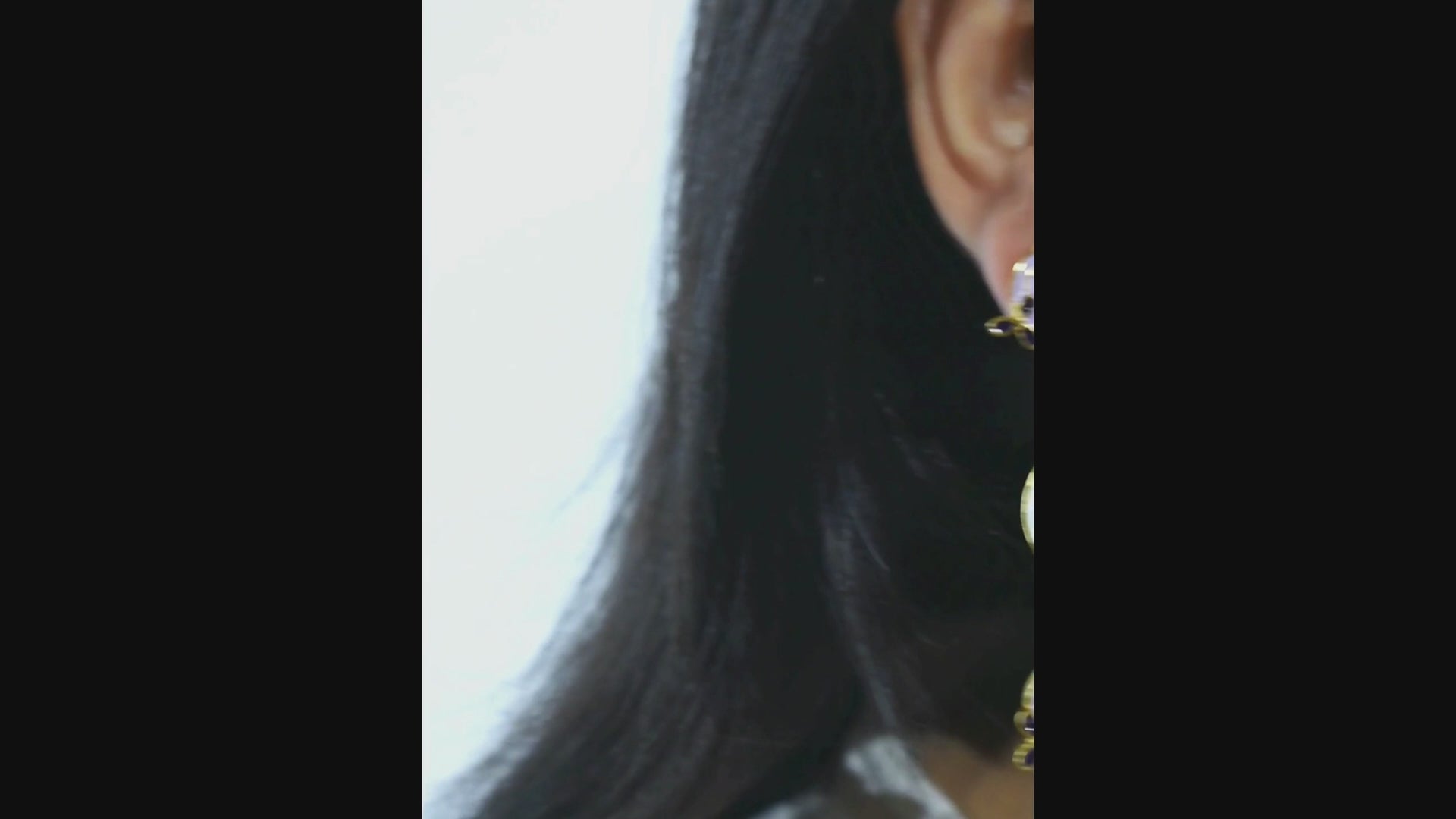 Lilac Clover Earrings