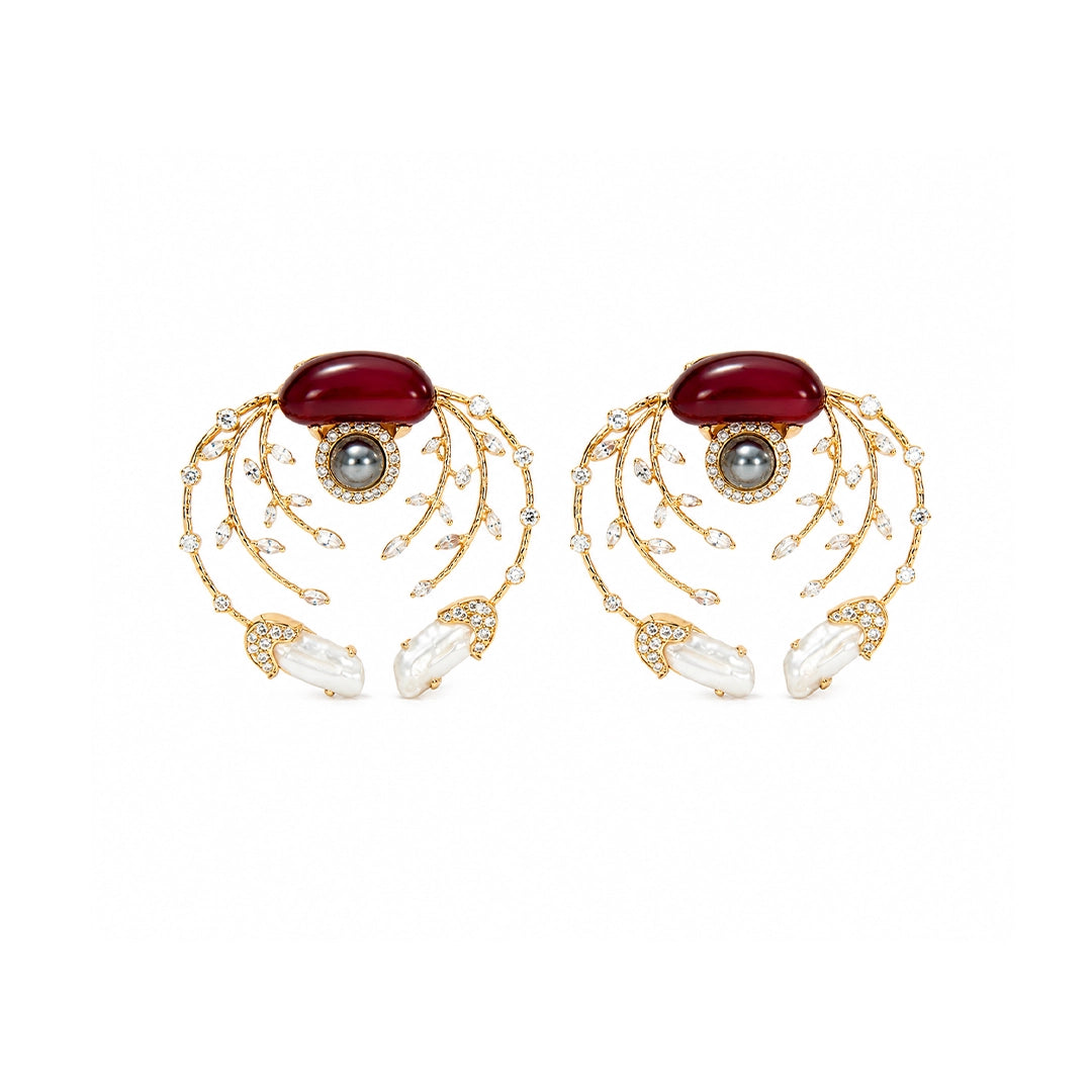 Red Velvet Earrings