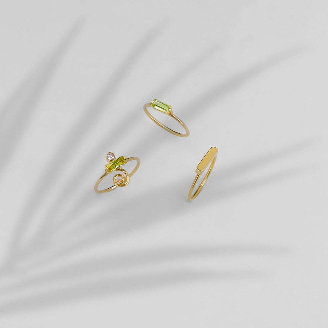 Sunny Lime Rings