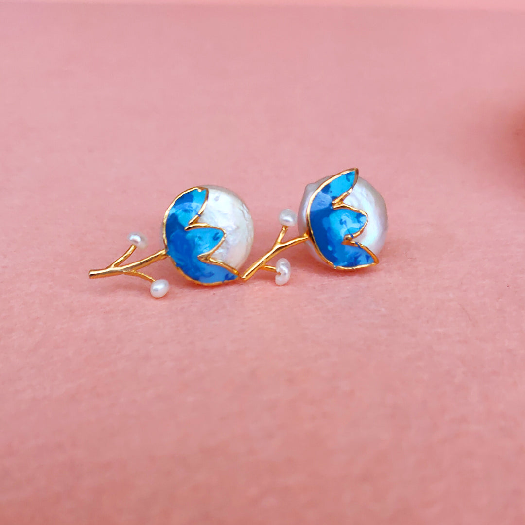 Blue Star Earrings