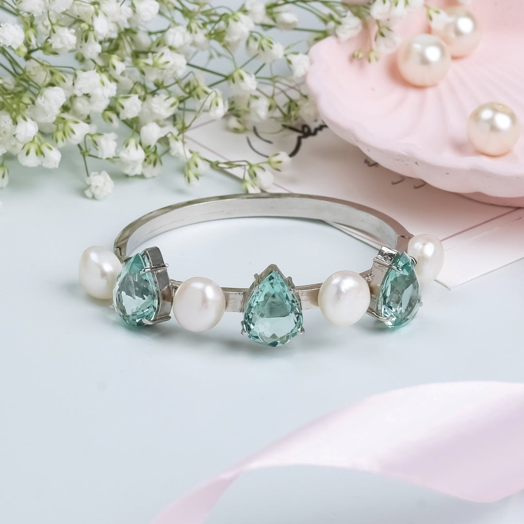 Celadon Glittery Bracelet