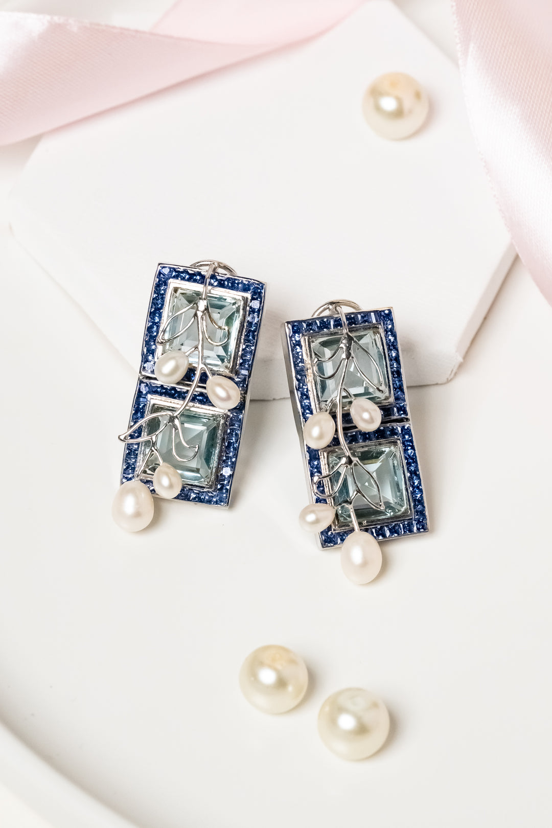 Blue Punch Earrings