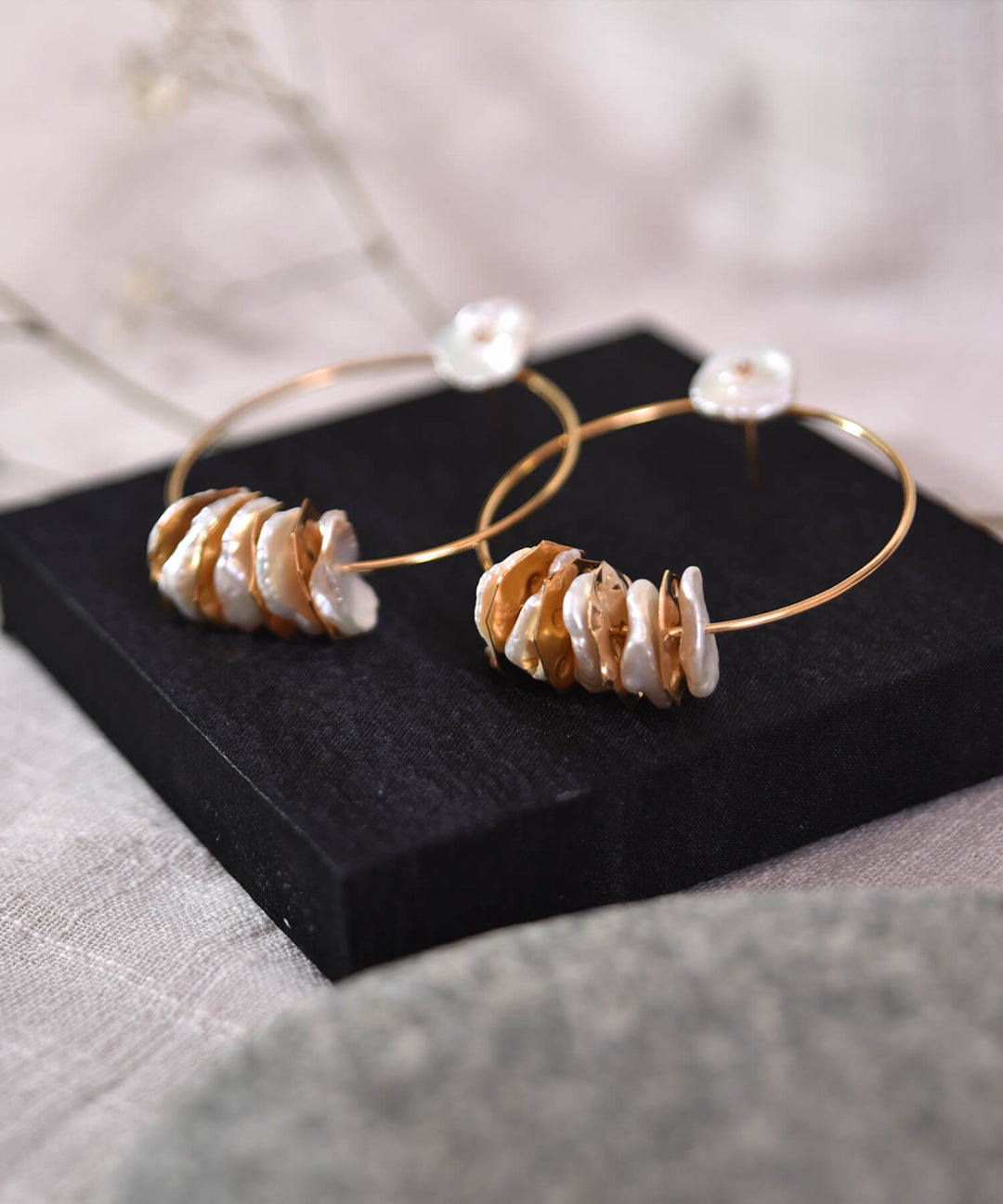 Keshi Loop Earrings