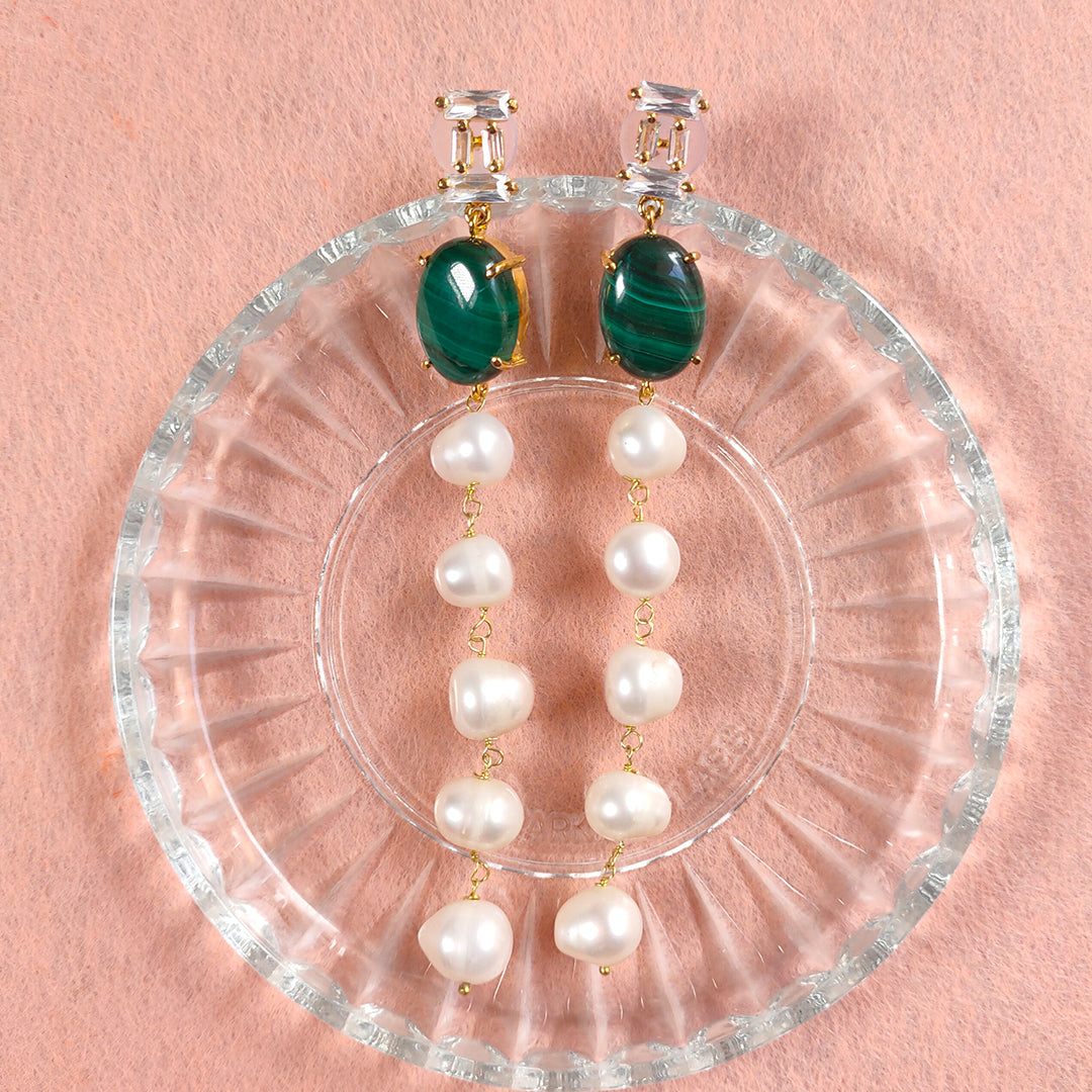 Malachite Madness Earrings